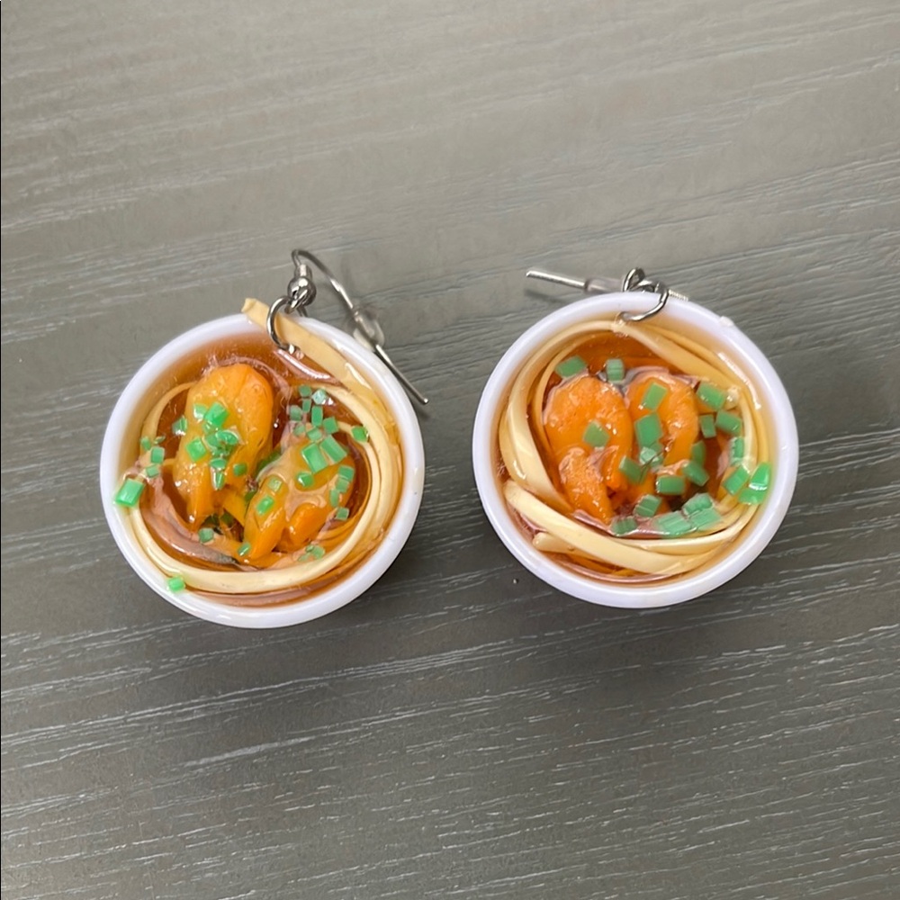 Custom Ramen Bowl Earrings